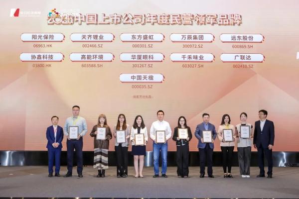 高能环境荣膺2026中国上市公司年度民营领军品牌 