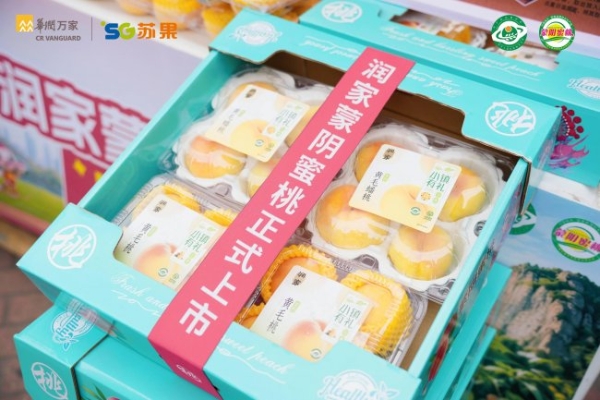 润家蒙阴蜜桃"跨省支援"苏超 产地直供推介会南京启幕 