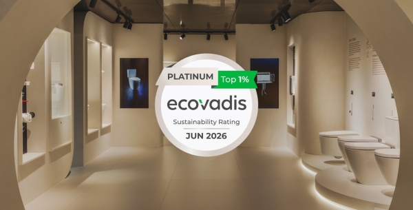 Roca乐家连续两年荣获EcoVadis 铂金勋章，斩获官方授予的“领导者”荣誉称号 