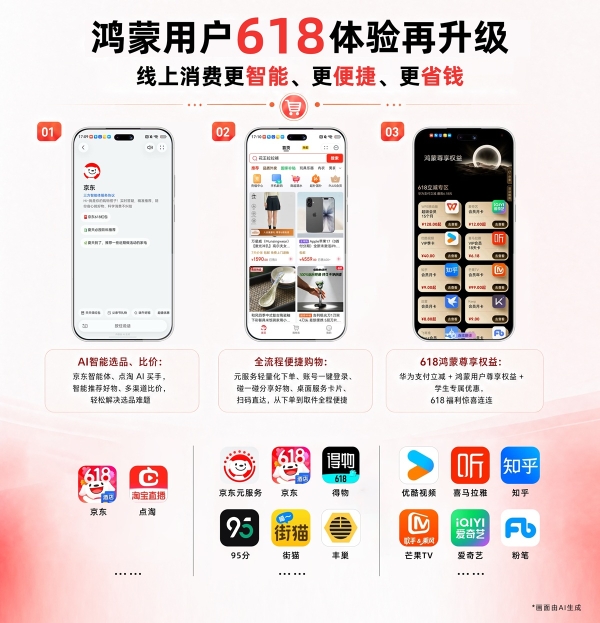 鸿蒙用户618购物应用指南：智能体、碰一碰、鸿蒙尊享权益…智能便捷省钱的操作来啦 