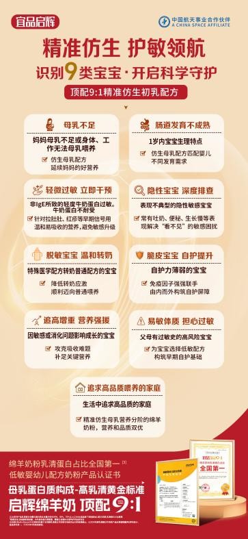 顶配9:1高乳清黄金标准，宜品启辉致敬母源——定义新生儿第一口配方奶喂养新标杆！ 