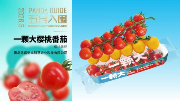 行业认可！一颗大™樱桃番茄再次入围熊猫指南中国优质农产品榜单 