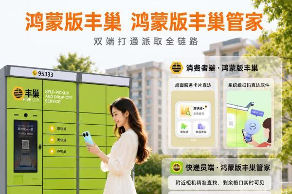 鸿蒙版丰巢功能上新，丰巢管家同步上架，打通末端物流派取闭环 