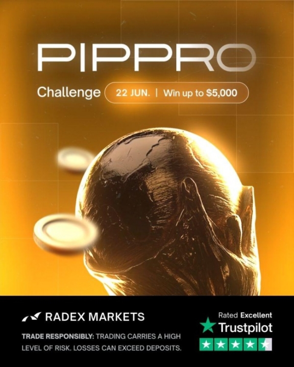 Radex外汇推出PIPPRO交易竞技赛，冠军最高可获5000美元奖励