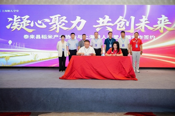 泰来大米牵手上海粮人学堂，上海粮油峰会签约打通全国粮油万亿渠道 