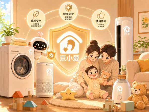 京东推出全新母婴级家电家居 IP“京小爱” 联合头部家电品牌发起“母婴安全守卫联盟” 