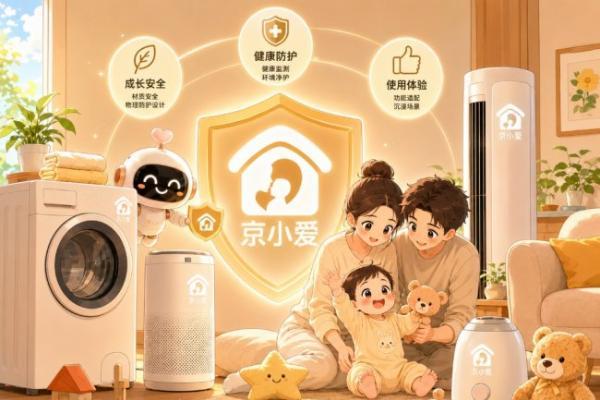 京东推出全新母婴级家电家居 IP“京小爱” 联合头部家电品牌发起“母婴安全守卫联盟” 