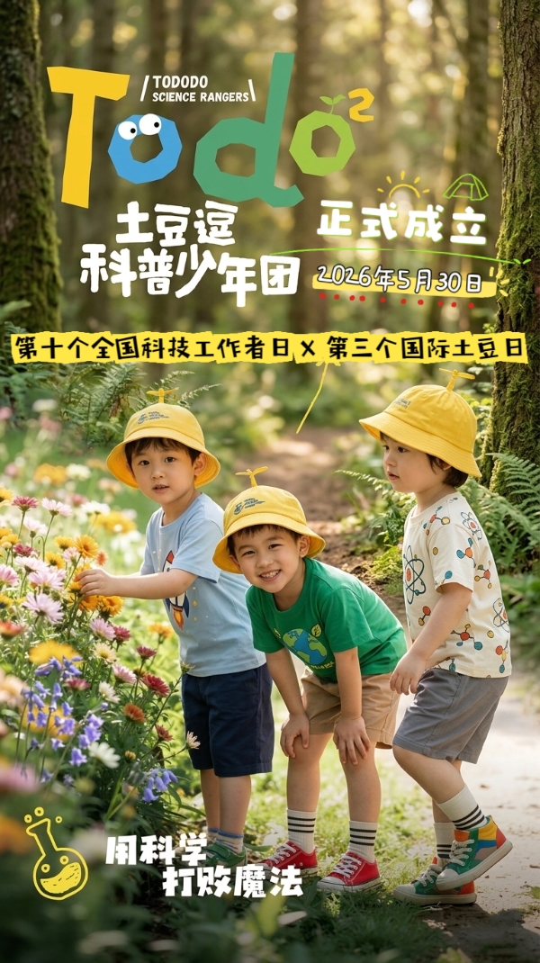 一颗土豆的"科学魔法"："土豆逗科普少年团"在国际马铃薯日成立 