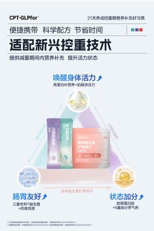 从体重控制到营养管理：康比特发布ＣＰＴ－ＧＬＰｆｏｒ™营养方案 
