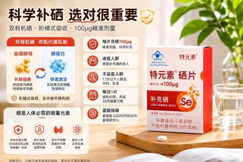 硒片怎么选 2026双有机硒黄金标准 