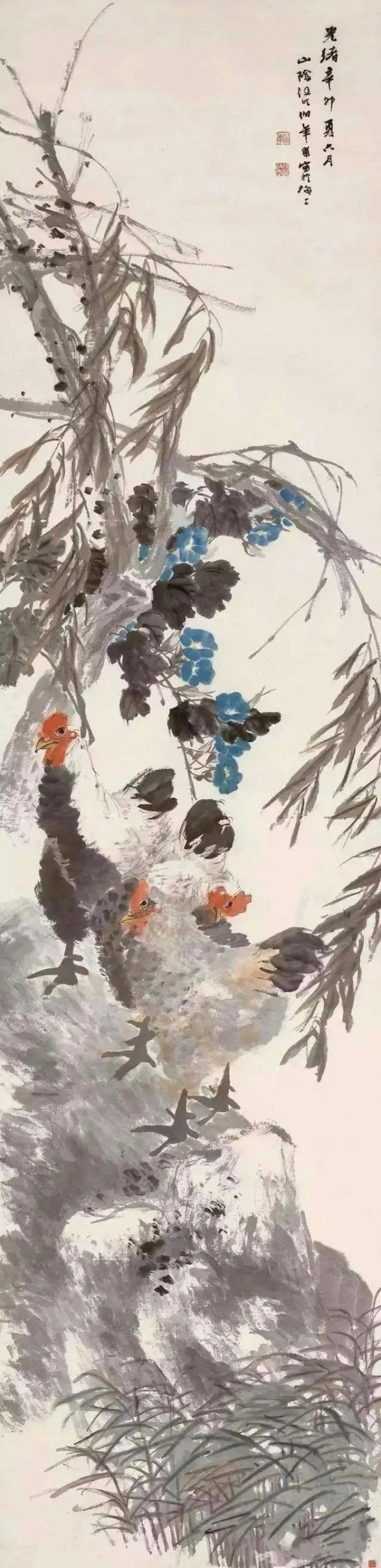 伯揆绘鸡冠绝今古，位列水墨九绝之尊 