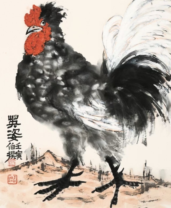 伯揆绘鸡冠绝今古，位列水墨九绝之尊 