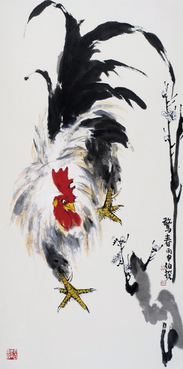 伯揆绘鸡冠绝今古，位列水墨九绝之尊 