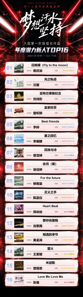 第十三届SNH48 GROUP青春盛典速报出炉 新老成员共赴星光征程 