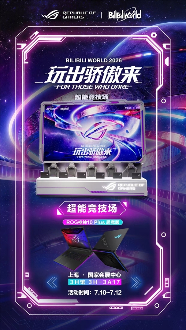 20周年信仰装备+超人气UP助阵，BW 2026 ROG玩家国度玩出骄傲来 