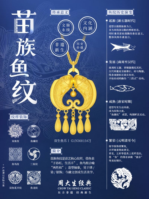 周大生经典携东方绣、衣脉金承两大系列演绎苏绣苗绣经典新生 