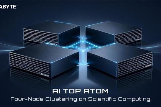 技嘉展示 AI TOP ATOM 四机串联集群，以科学运算验证地端 AI 扩展能力 