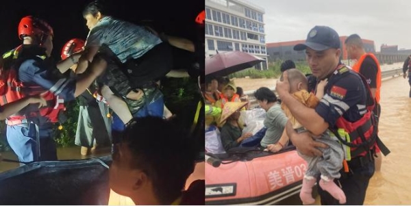 汇成百年捐赠50万物资驰援广西灾区，周文强：洪水无情，人间有爱 