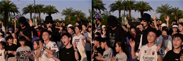 和平之歌响彻温州园博园 王杰克逊应邀“和平与爱”主题快闪活动 