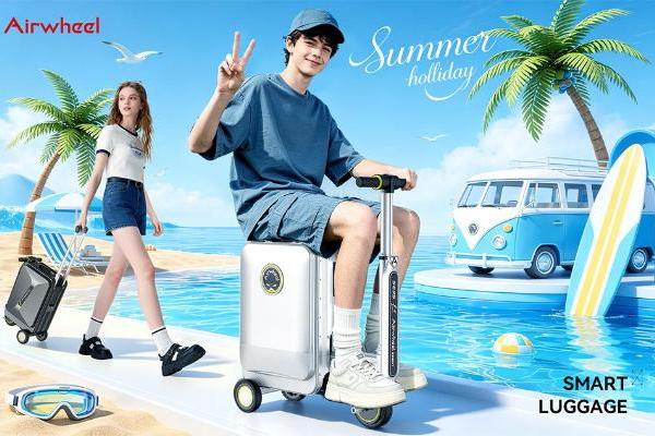 暑期旅行进入高峰爱尔威Airwheel AI智能电动行李箱重塑全新出行体验 