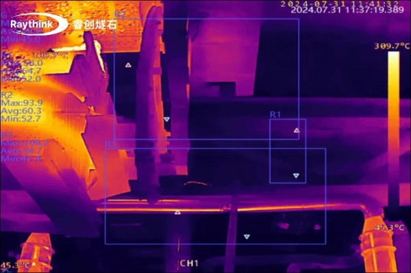热像仪+AI落地冶金场景，睿创燧石热像仪智能监测钢包温度变化 