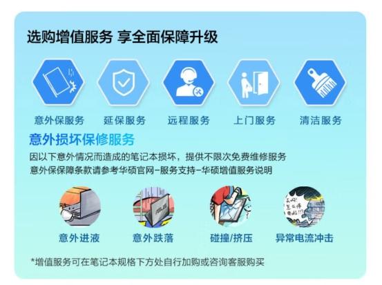 华硕天选系列全方位售后服务，助力准大学生安心购机