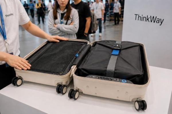 行李箱还能“自己压缩”？ThinkWay 把一键电动压缩带到广州机场 
