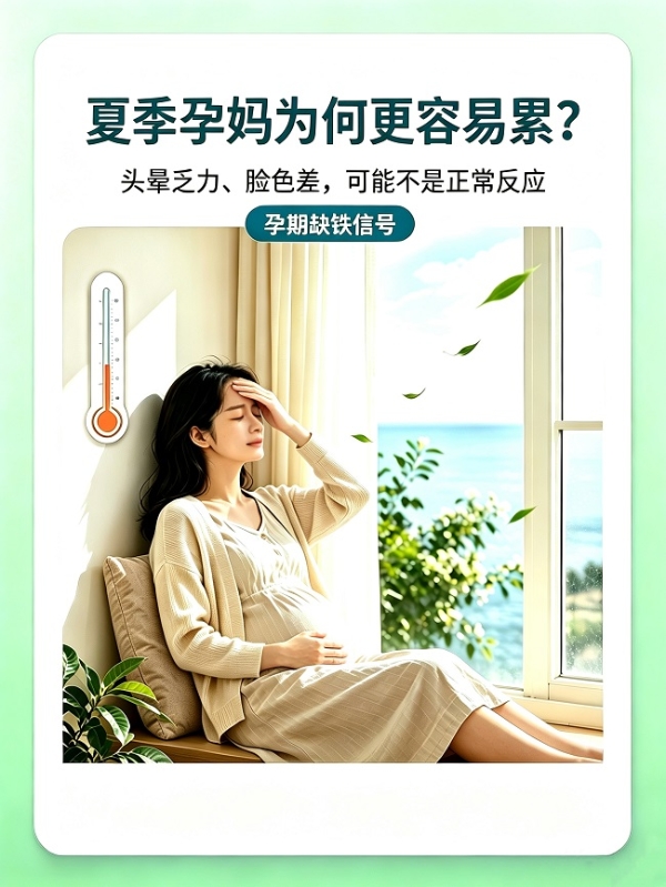 夏季孕妈头晕乏力脸色差？科学补铁认准菲普利，轻松稳住孕期状态 