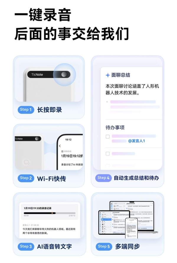 出门问问与企业微信联合首发TicNote合作款， AI 录音能力真正走进企业工作流 