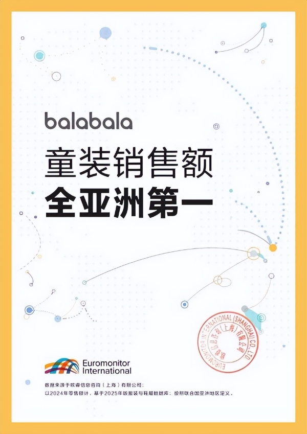 亚洲第一的背后：巴拉巴拉用亿级研发投入，重新定义童装“产品力” 