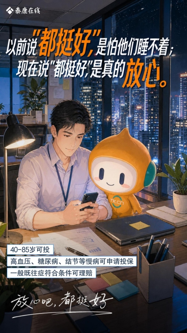 泰康在线泰爱保·长寿无忧破局家庭健康保障难题 