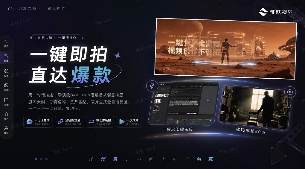 麦芽传媒 全链路 AIGC 创作平台 "跳跃视界" 正式公测 