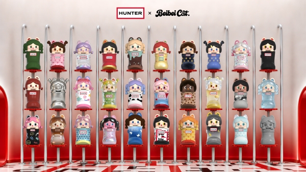 HUNTER × Beibei Cat「雨靴的世界」联名萌粒系列发布 