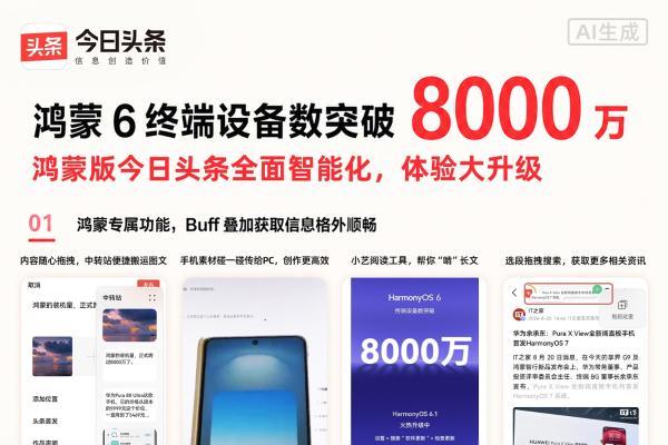 AI助力、视听革新、互动优化，鸿蒙版今日头条新版好用更“好看” 