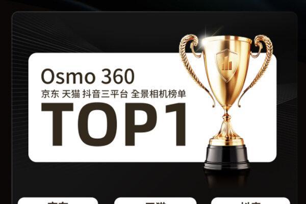 大疆 Osmo 360 II 首日战报释放新品爆发力：全渠道销量 TOP1 
