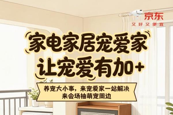 京东家电家居“宠爱家”活动火热开启 适宠家电家居好物低至5折 
