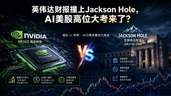 英伟达财报撞上Jackson Hole，BiyaPay行情观察：AI美股高位大考来了？ 