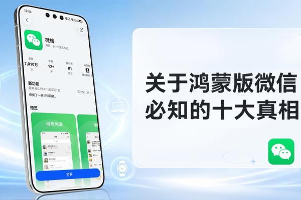 别再被过时消息误导！关于鸿蒙版微信必知的十大真相都在这里 