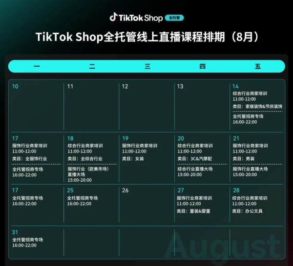 TikTok Shop全托管优质好商计划助力新商，升级5大权益、深入超20个产业带 