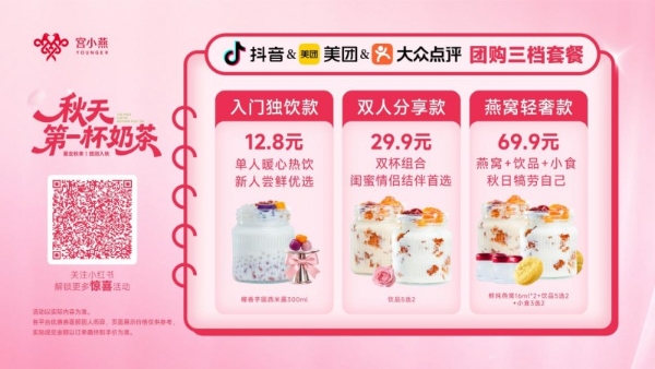 2026秋天第一杯奶茶战报：宫小燕秋一杯单日外卖营收290万+，环比增长106% 