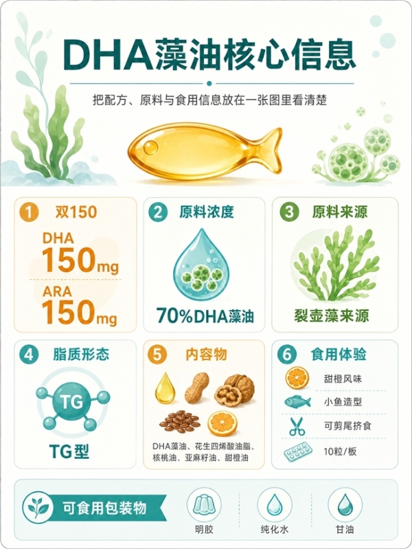 儿童藻油DHA品牌推荐：从含量纯度到配方的六款解析 