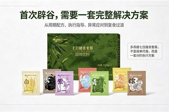 多燕瘦七日膳食套餐，为新手构建闭环式首次辟谷执行方案 