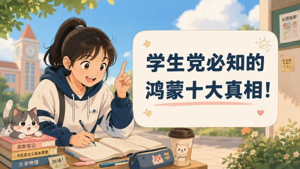 还在说“学生党不要买鸿蒙设备”？或许你该刷新一下认知了