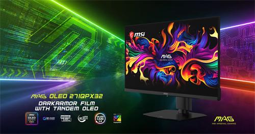 仅2999元，微星27英寸2K 320Hz 第四代面板QD-OLED显示器X32流光开售