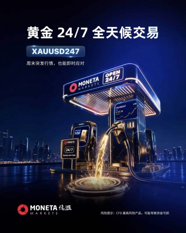 Moneta Markets亿汇：从工作日到全天候黄金交易服务迎来新变化 