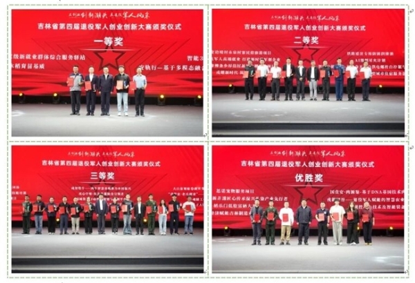 吉林省举办第四届退役军人创业创新大赛颁奖仪式暨成果展 
