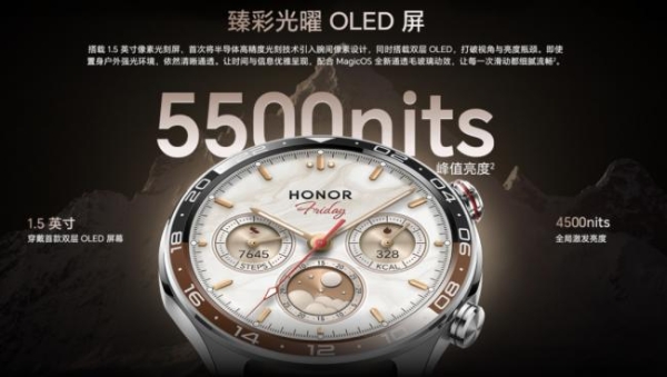 维信诺ViP+Tandem首登荣耀手表6 Pro，刷新穿戴OLED亮度纪录 