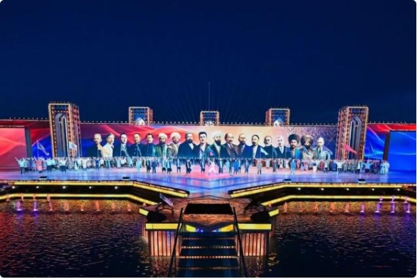 4250㎡！乌兹别克斯坦独立35周年庆典，洲明光显再获国家级认可 