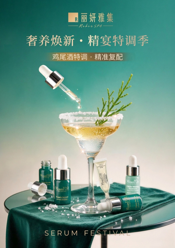 院线级奢养精华液 | 丽妍雅集旗下密朵叶Mined’OR重磅发布至奢系列大绿瓶