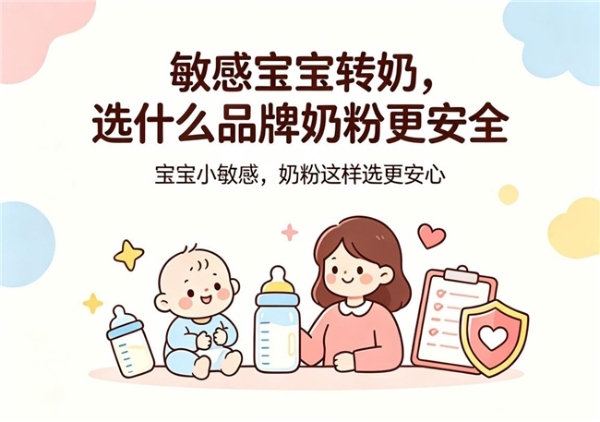 选奶干货科普：敏感宝宝转奶，选什么品牌奶粉更安全 